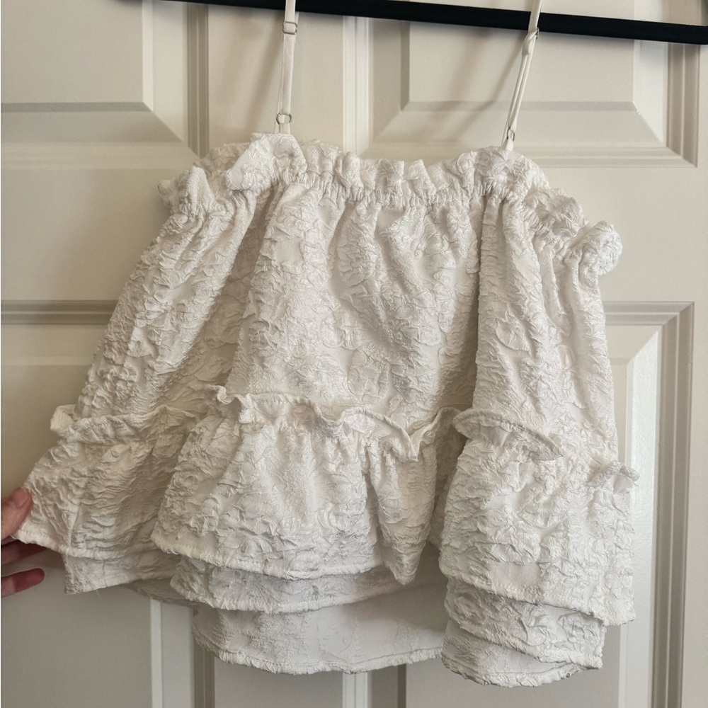 White Two Piece Set - Picture 3 of 9